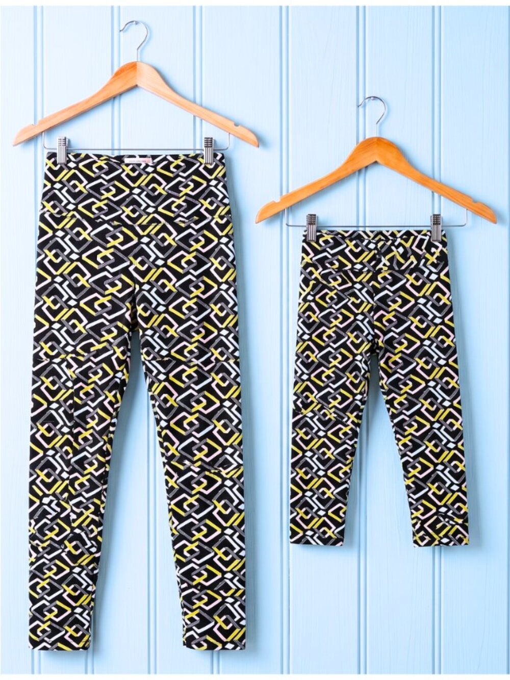 LULAROE Mommy & Me Bundle Leggings Pastel Diamond Aztec Geometric OS & S/M EUC